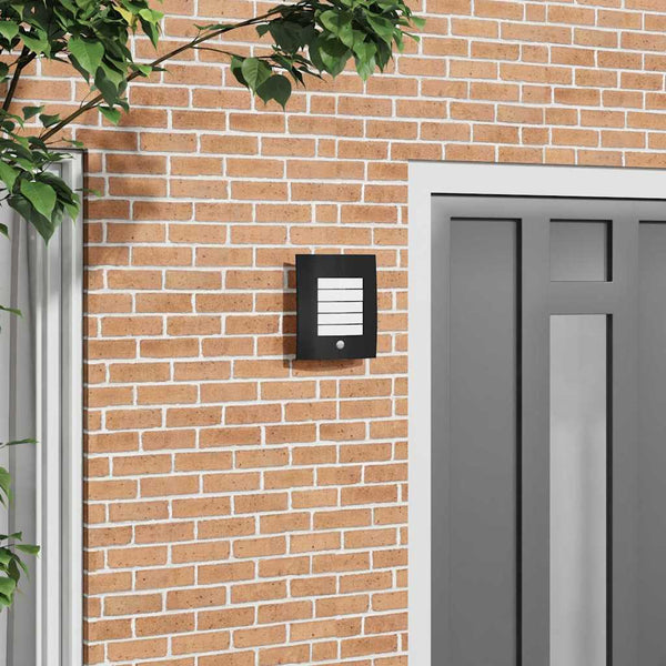 Candeeiro de parede exterior 2 pcs Preto 23,5 x 10,5 x 26 cm