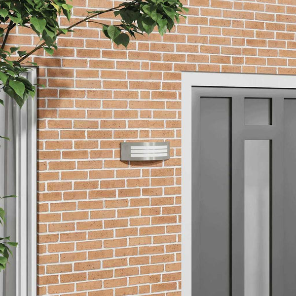 Candeeiro de parede exterior Prateado 32 x 10 x 10 cm