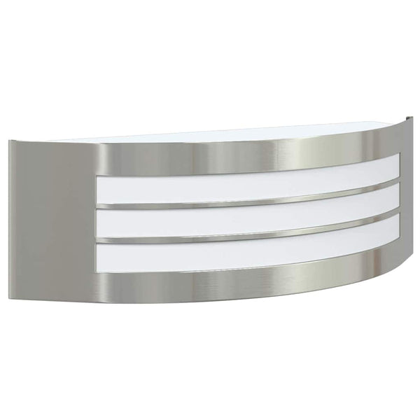 Candeeiro de parede exterior Prateado 32 x 10 x 10 cm