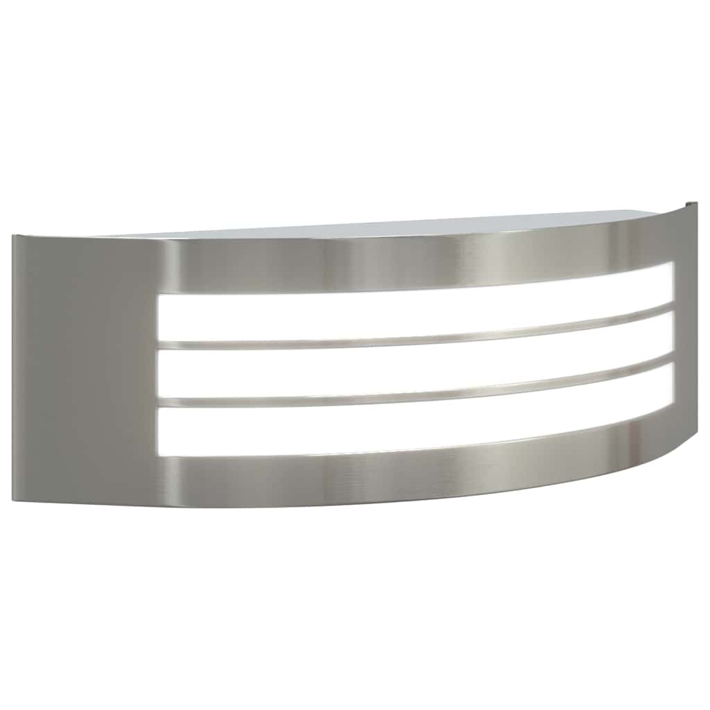 Candeeiro de parede exterior Prateado 32 x 10 x 10 cm