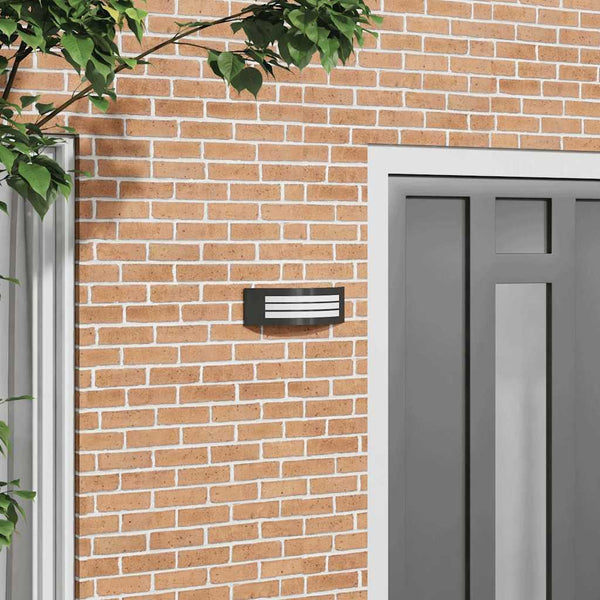 Candeeiro de parede exterior Preto 32 x 10 x 10 cm