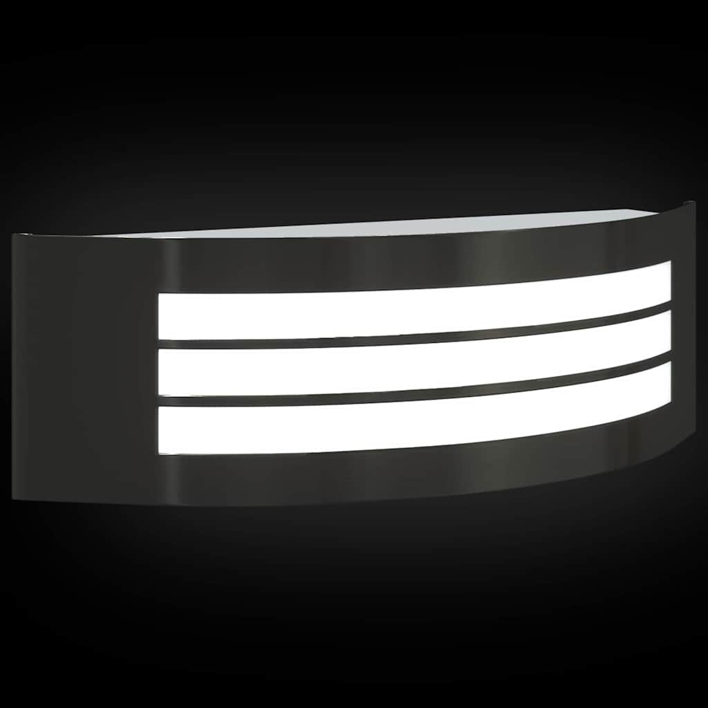 Candeeiro de parede exterior Preto 32 x 10 x 10 cm