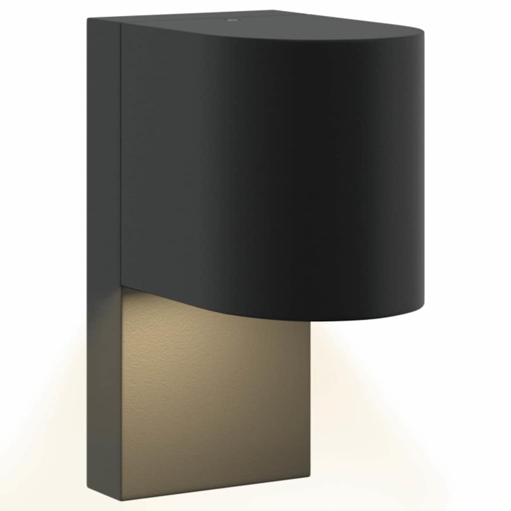 Candeeiro de parede exterior Preto 12 x 7 x 15 cm