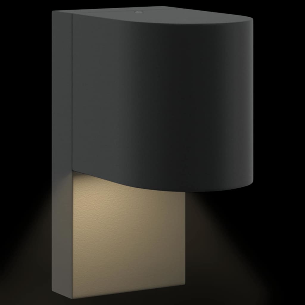 Candeeiro de parede exterior Preto 12 x 7 x 15 cm