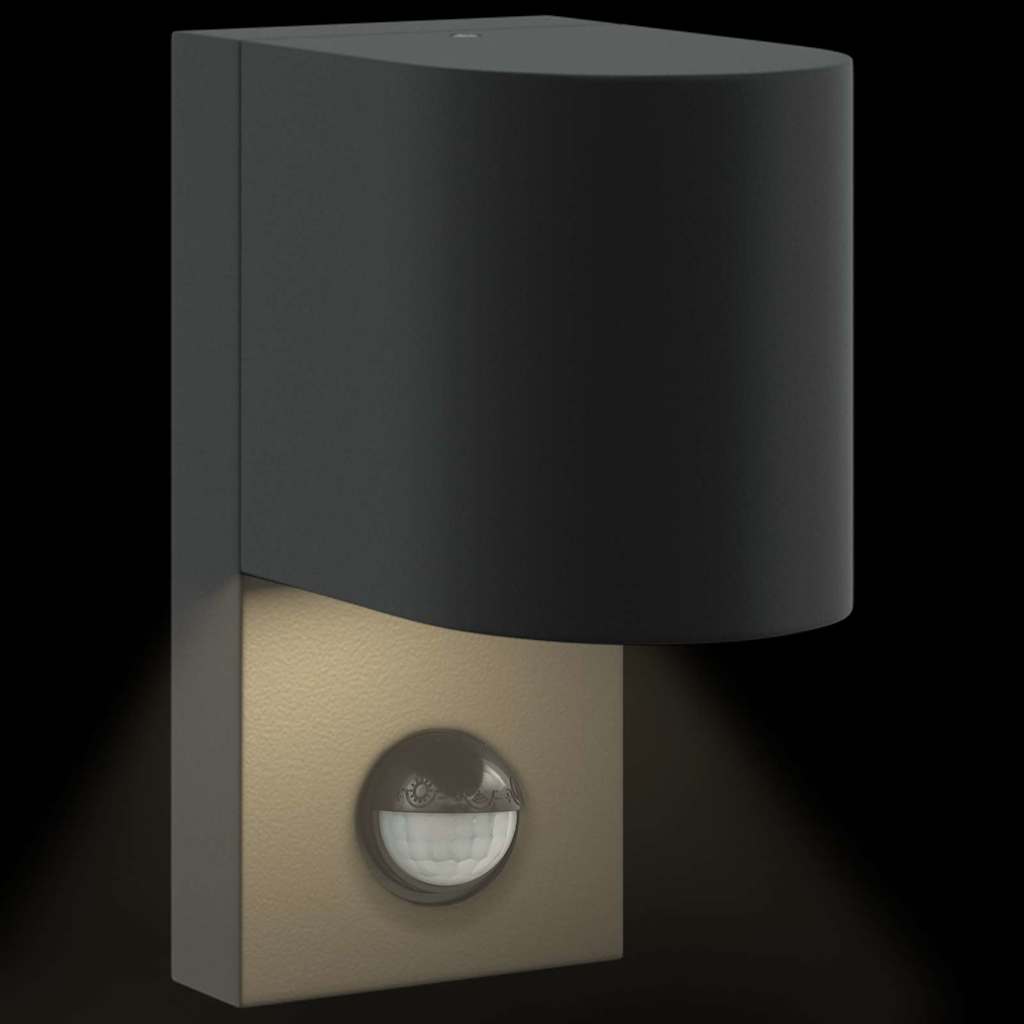 Candeeiro de parede exterior Preto 12 x 7 x 15 cm