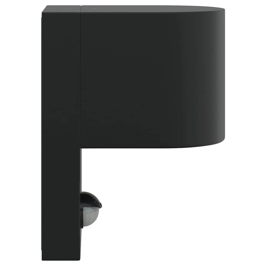 Candeeiro de parede exterior Preto 12 x 7 x 15 cm