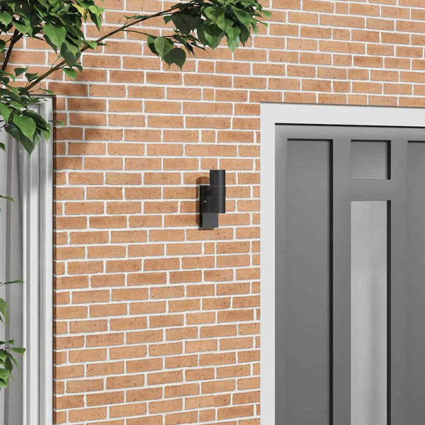 Candeeiro de parede exterior Preto 7 x 10 x 22 cm