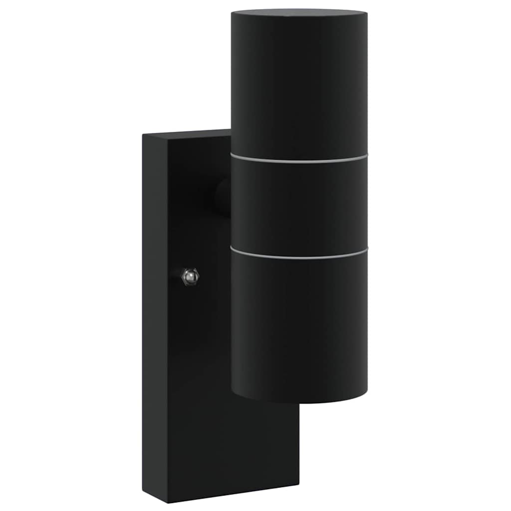 Candeeiro de parede exterior Preto 7 x 10 x 22 cm