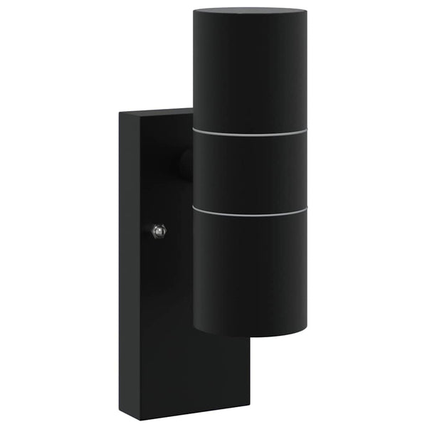 Candeeiro de parede exterior Preto 7 x 10 x 22 cm