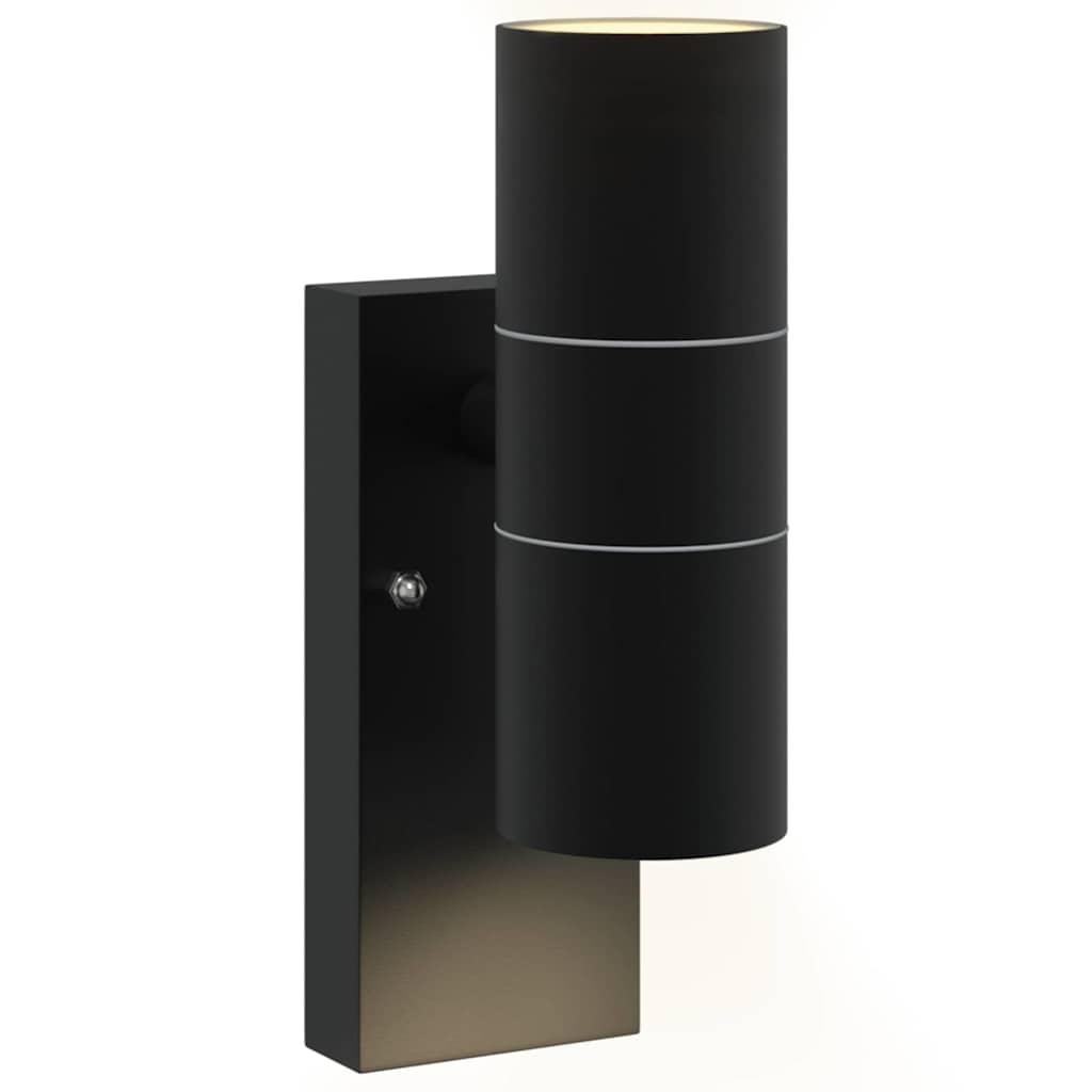 Candeeiro de parede exterior Preto 7 x 10 x 22 cm