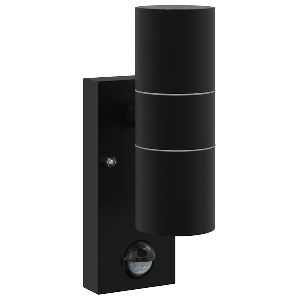 Candeeiro de parede exterior Preto 7 x 10 x 22 cm