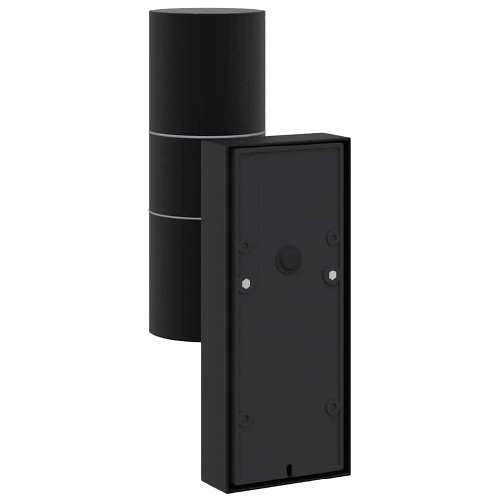 Candeeiro de parede exterior Preto 7 x 10 x 22 cm