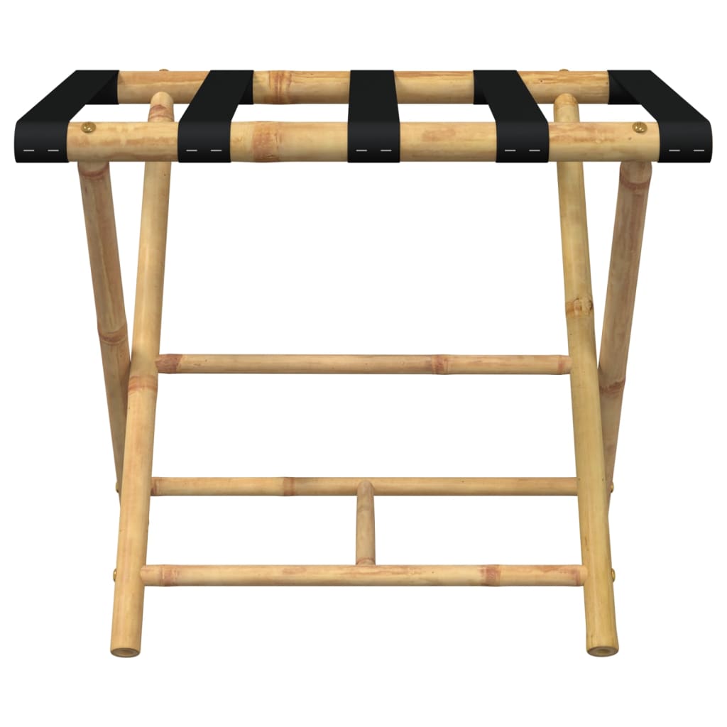 Suporte de bagagem dobrável 62x42x50,5 cm bambu