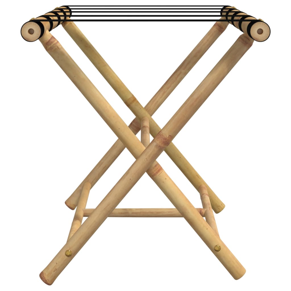 Suporte de bagagem dobrável 62x42x50,5 cm bambu