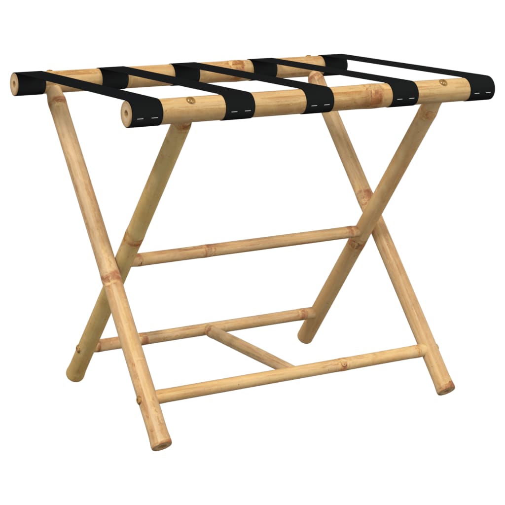 Suporte de bagagem dobrável 62x42x50,5 cm bambu