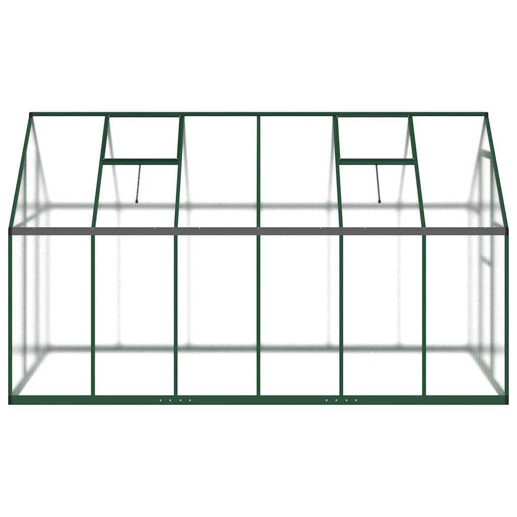 Estufa com estrutura base 334x169x195 cm alumínio verde