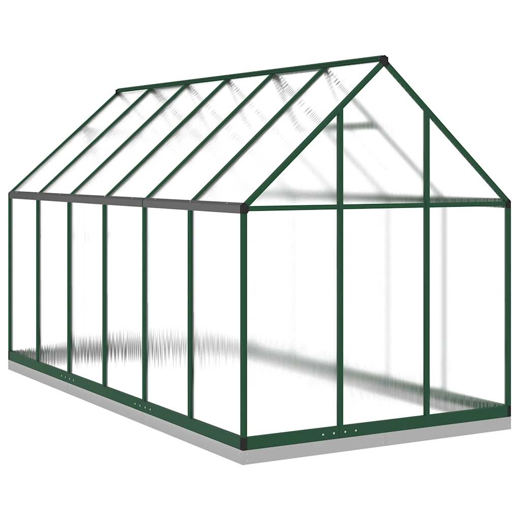 Estufa com estrutura base 334x169x202 cm alumínio verde