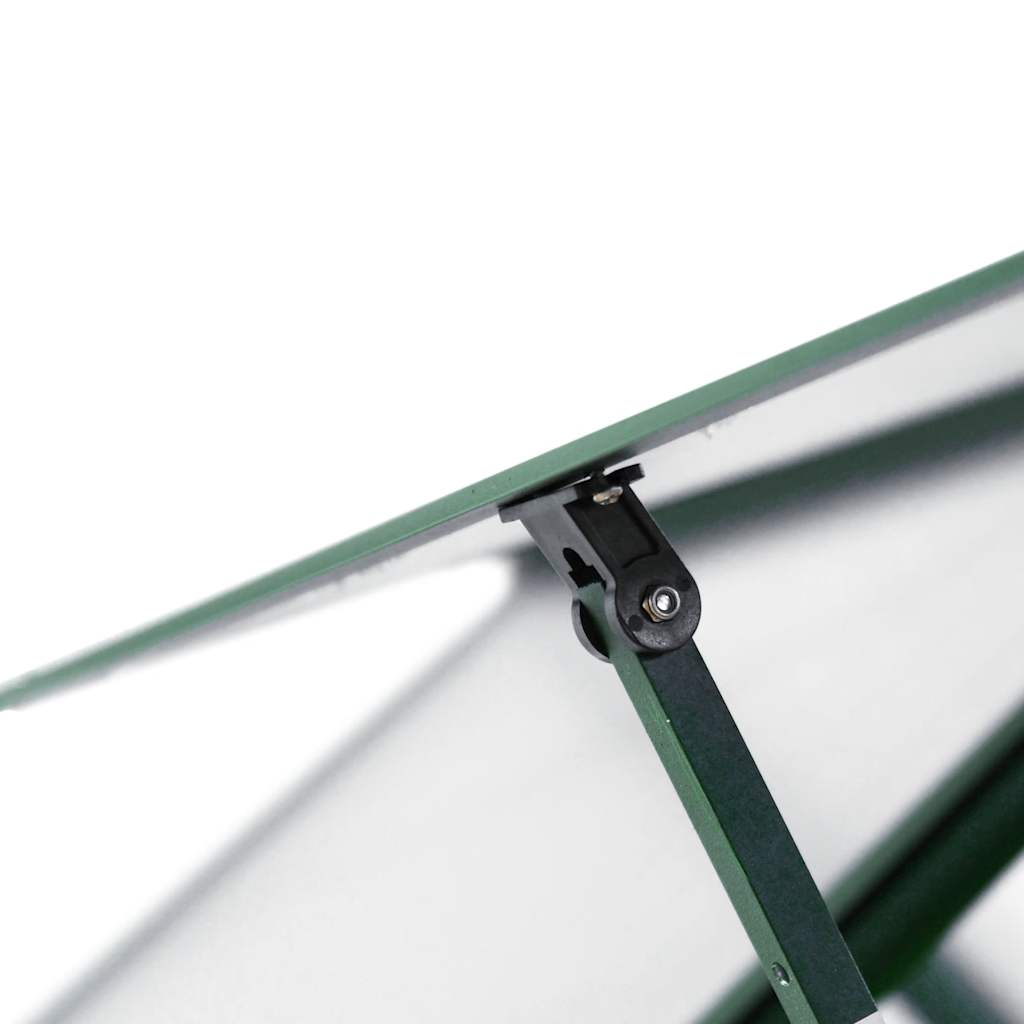 Estufa com estrutura base 445x169x195 cm alumínio verde