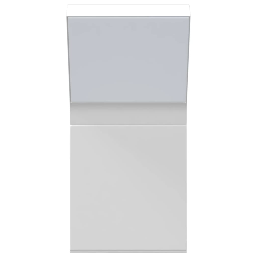Candeeiros parede LED p/ exterior 2 pcs alumínio fundido branco