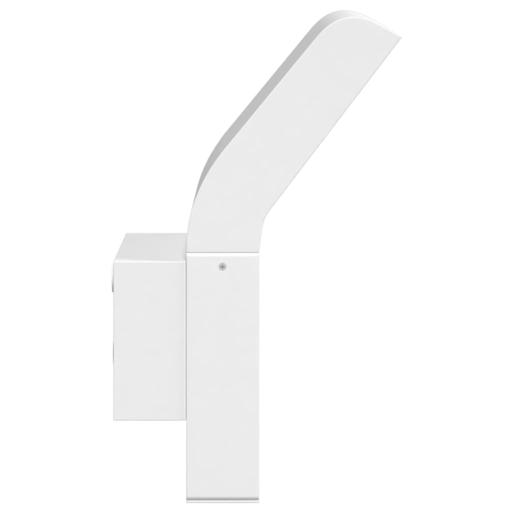 Candeeiros parede LED p/ exterior 2 pcs alumínio fundido branco