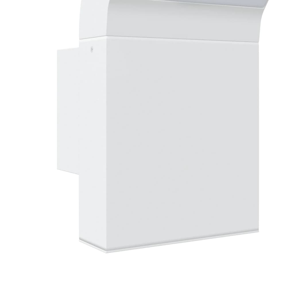 Candeeiros parede LED p/ exterior 2 pcs alumínio fundido branco