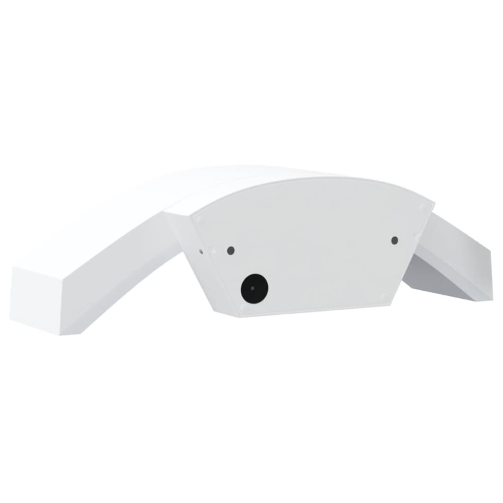 Candeeiros parede LED p/ exterior 2 pcs alumínio fundido branco