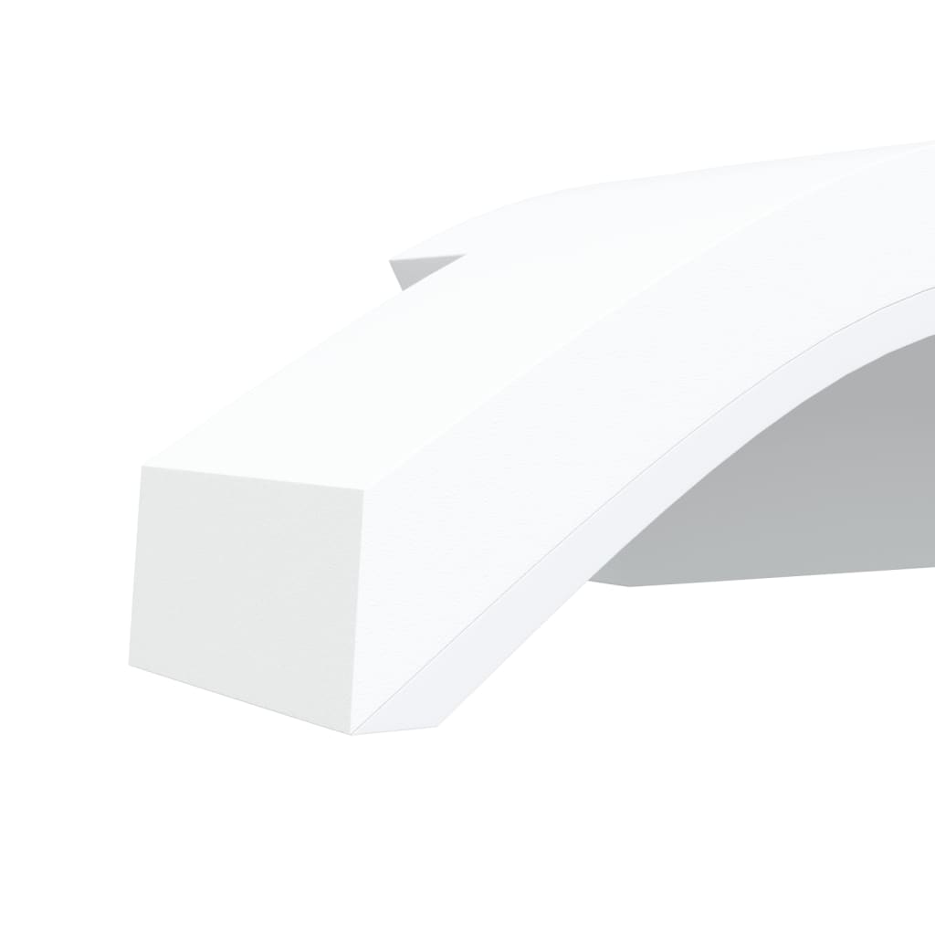 Candeeiros parede LED p/ exterior 2 pcs alumínio fundido branco