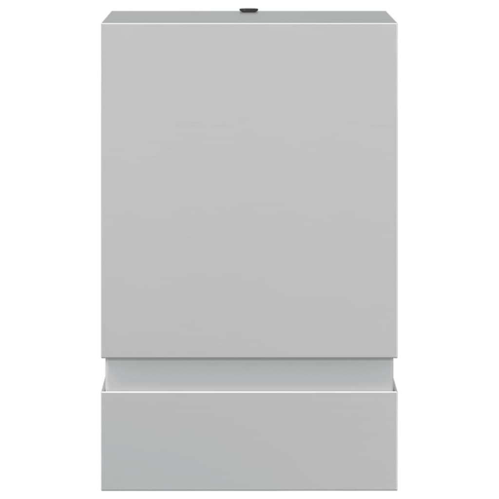 Candeeiro de parede para exterior aço inoxidável prateado