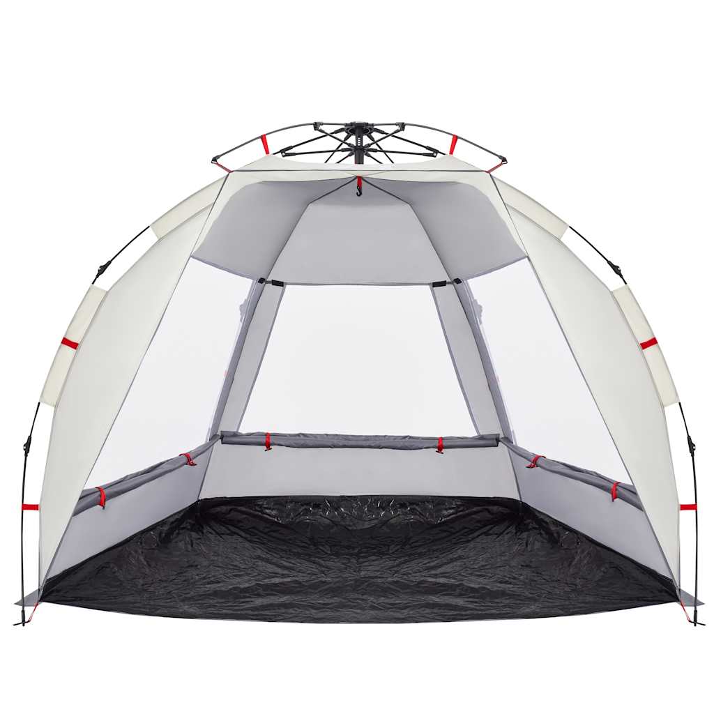 Tenda praia 2 pessoas libertação rápida impermeável cinzento