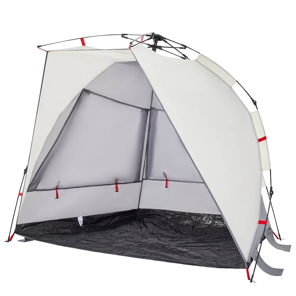 Tenda praia 2 pessoas libertação rápida impermeável cinzento
