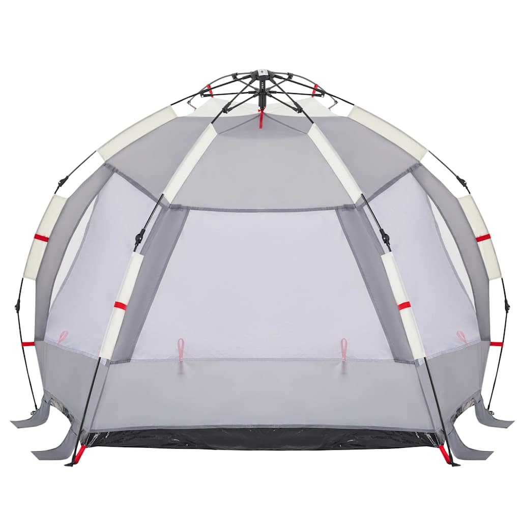 Tenda praia 2 pessoas libertação rápida impermeável cinzento