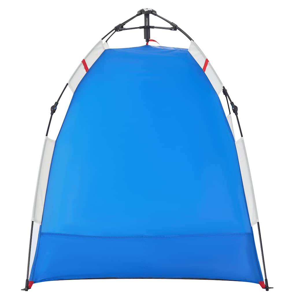 Tenda praia 2 pessoas libertação rápida impermeável azul ciano