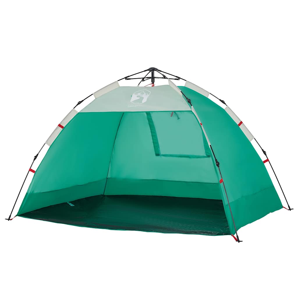 Tenda praia 2 pessoas libertação rápida impermeável verde mar