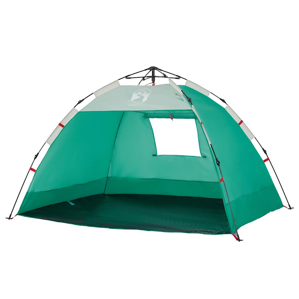 Tenda praia 2 pessoas libertação rápida impermeável verde mar