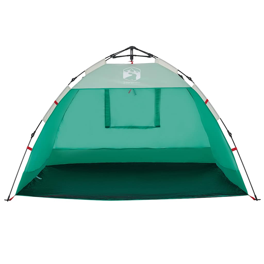 Tenda praia 2 pessoas libertação rápida impermeável verde mar