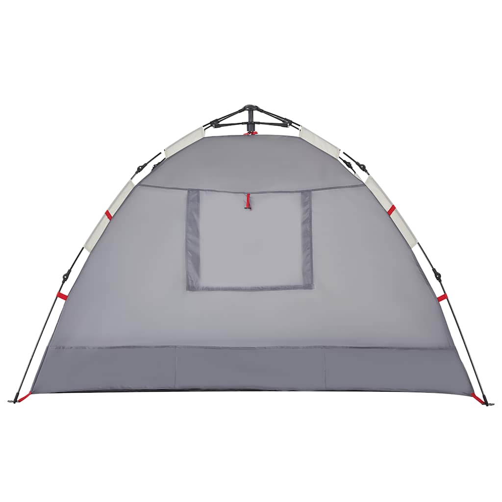 Tenda praia 2 pessoas libertação rápida impermeável cinzento