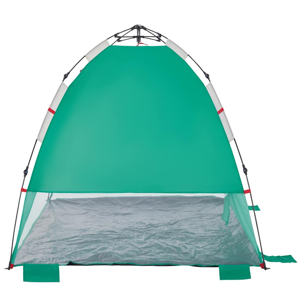 Tenda praia 2 pessoas libertação rápida impermeável verde mar