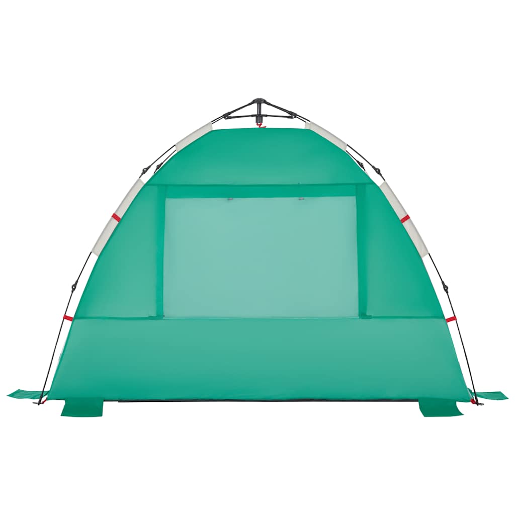 Tenda praia 2 pessoas libertação rápida impermeável verde mar