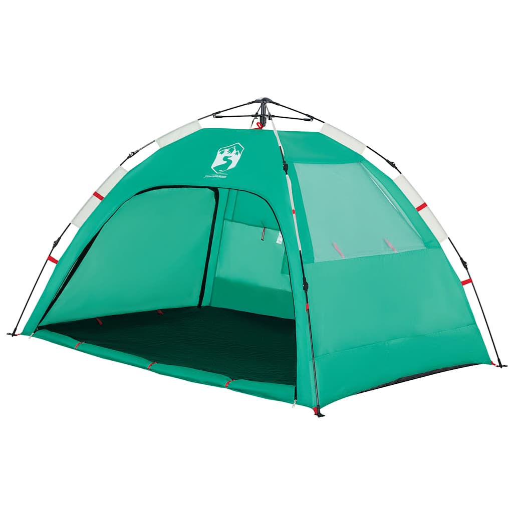 Tenda praia 2 pessoas libertação rápida impermeável verde mar