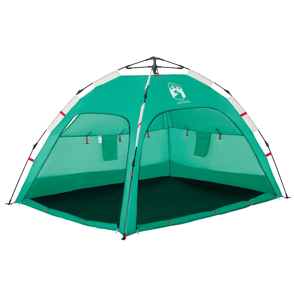 Tenda praia 2 pessoas libertação rápida impermeável verde mar