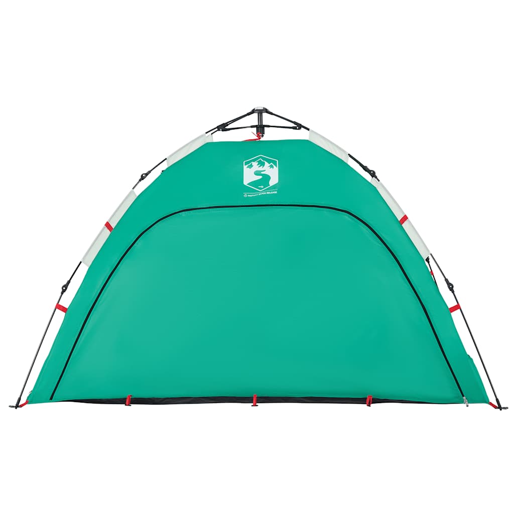 Tenda praia 2 pessoas libertação rápida impermeável verde mar