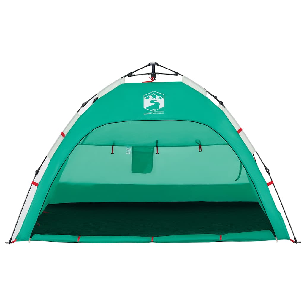 Tenda praia 2 pessoas libertação rápida impermeável verde mar