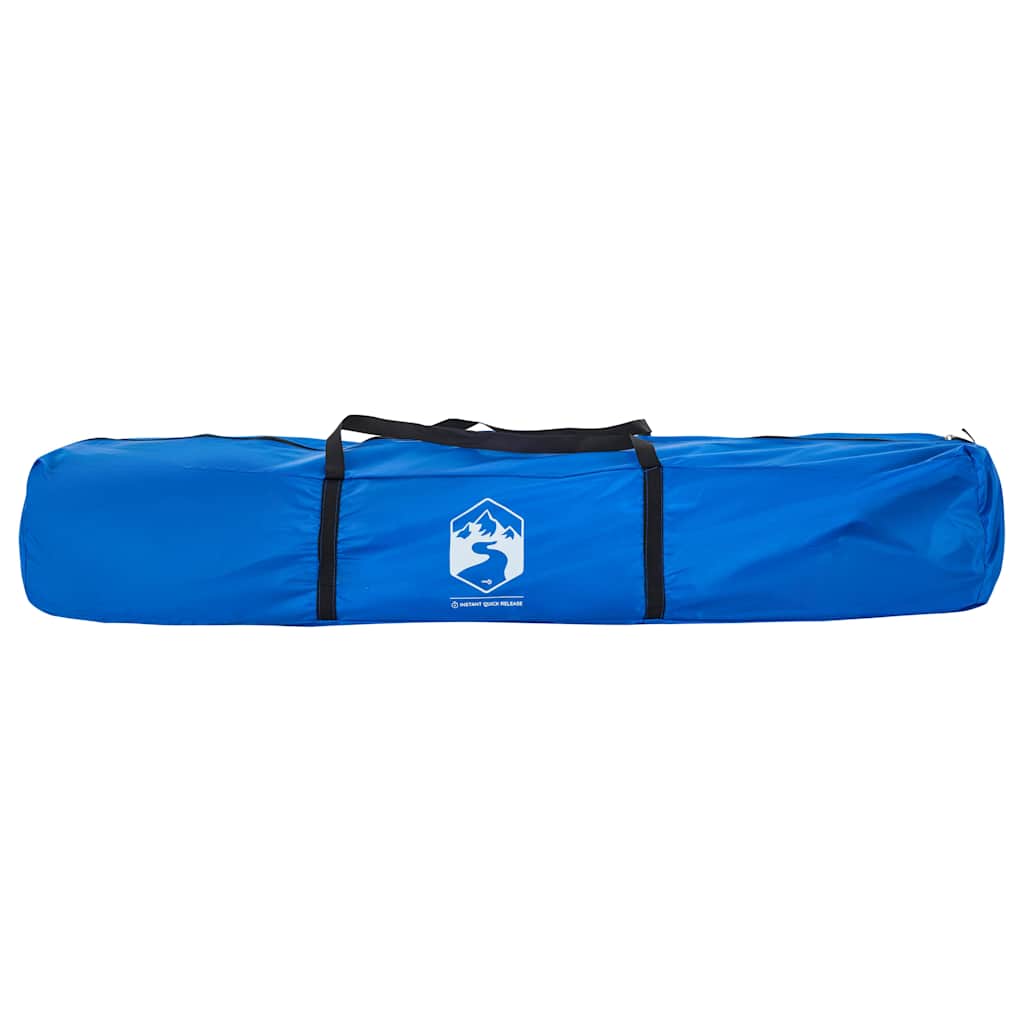 Tenda praia 4 pessoas libertação rápida impermeável azul ciano