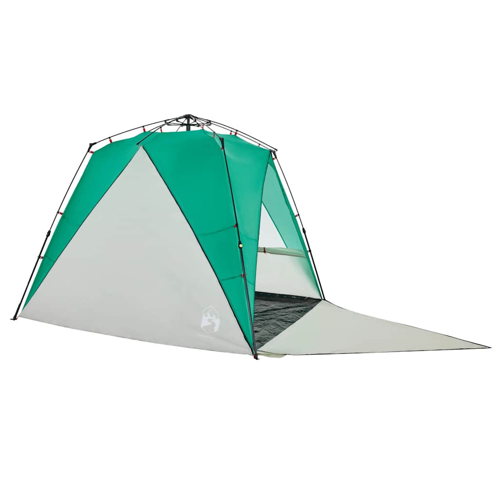 Tenda praia 4 pessoas libertação rápida impermeável verde mar
