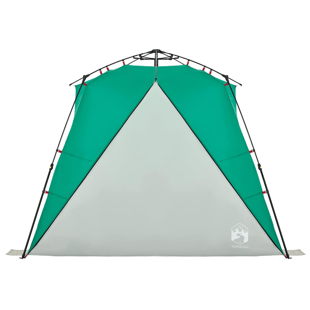 Tenda praia 4 pessoas libertação rápida impermeável verde mar