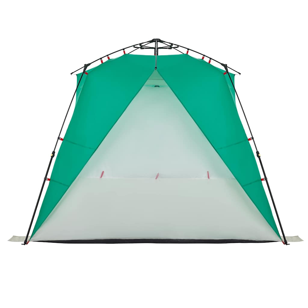 Tenda praia 4 pessoas libertação rápida impermeável verde mar