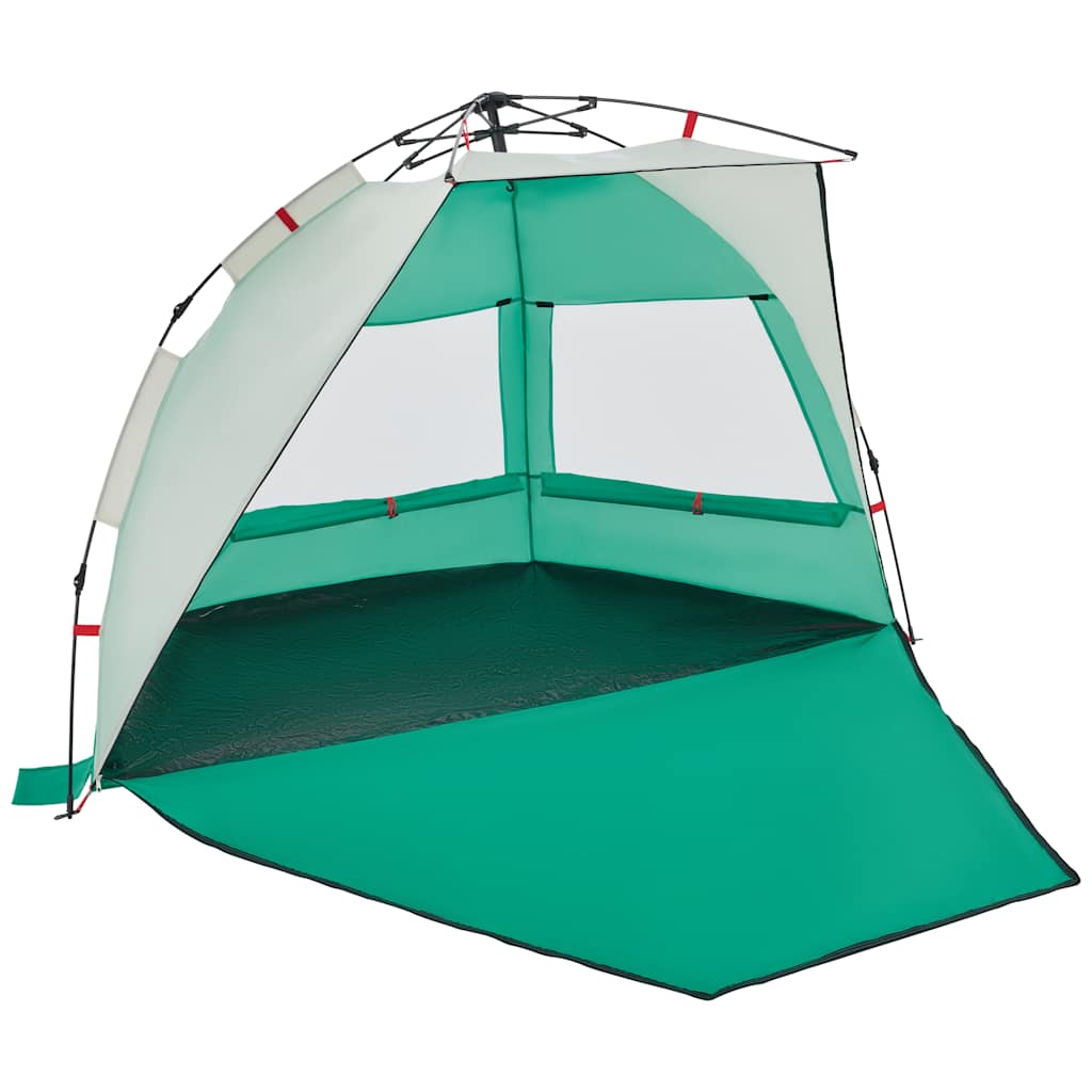 Tenda praia 2 pessoas libertação rápida impermeável verde mar