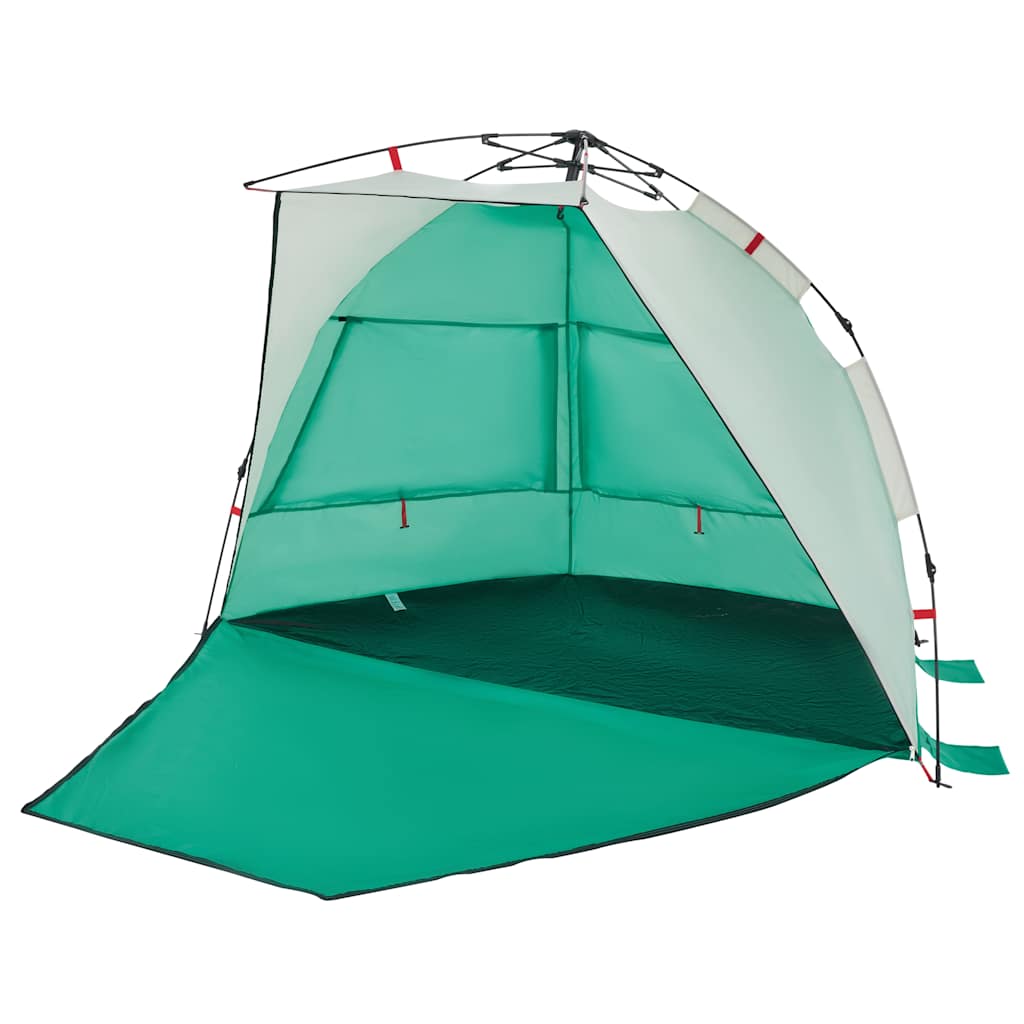 Tenda praia 2 pessoas libertação rápida impermeável verde mar