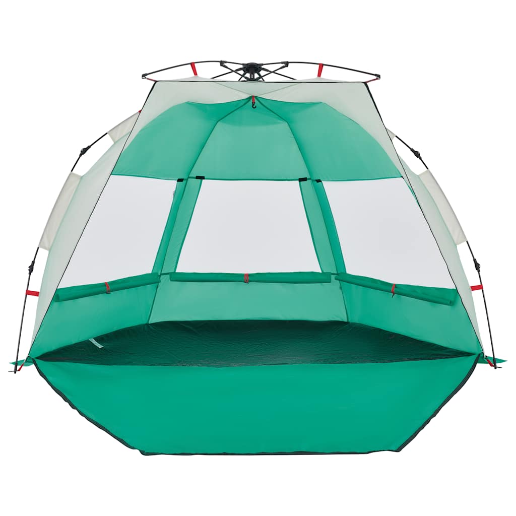 Tenda praia 2 pessoas libertação rápida impermeável verde mar