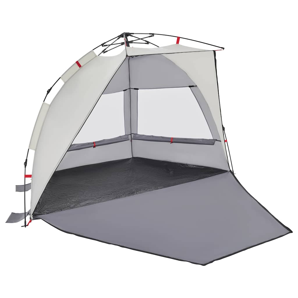 Tenda praia 2 pessoas libertação rápida impermeável cinzento